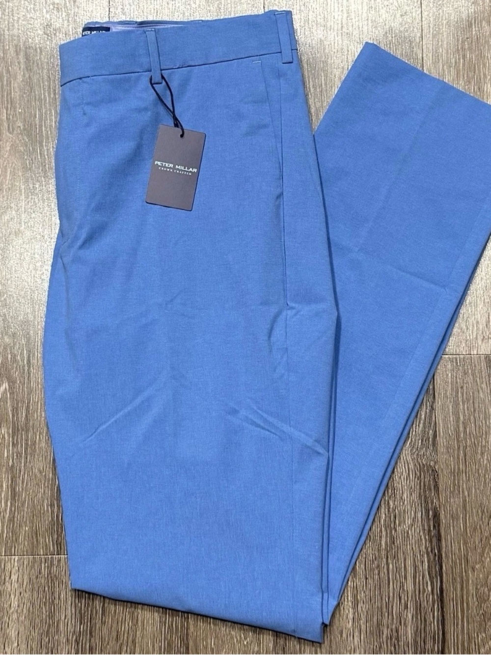 NWT Peter Millar Crown Crafted Performance Golf Pants Blue Size 35x32 BRKBL
